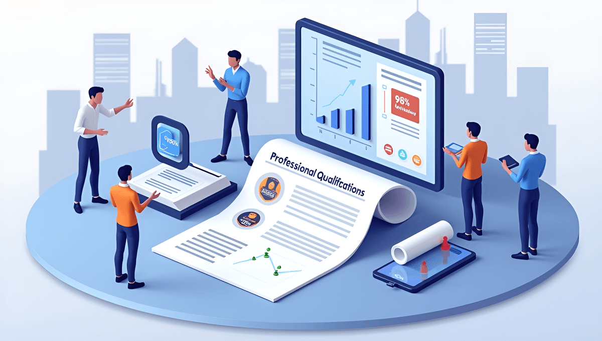 Professional qualification verification process